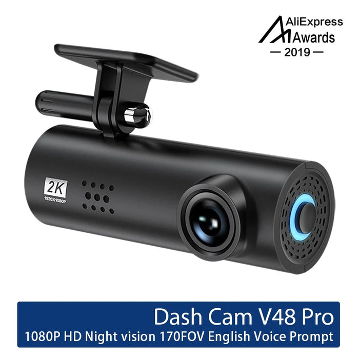 Voice Control 1080P HD Night Vision Car Camera Recorder 16MP WiFi Dash Cam - 2