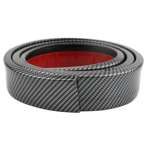 3.5cm Width Universal Car Wheel Eyebrow PVC Protector Strip Wheel Arch Fender Trim Strip, 1.5m - Carbon Fiber - 1