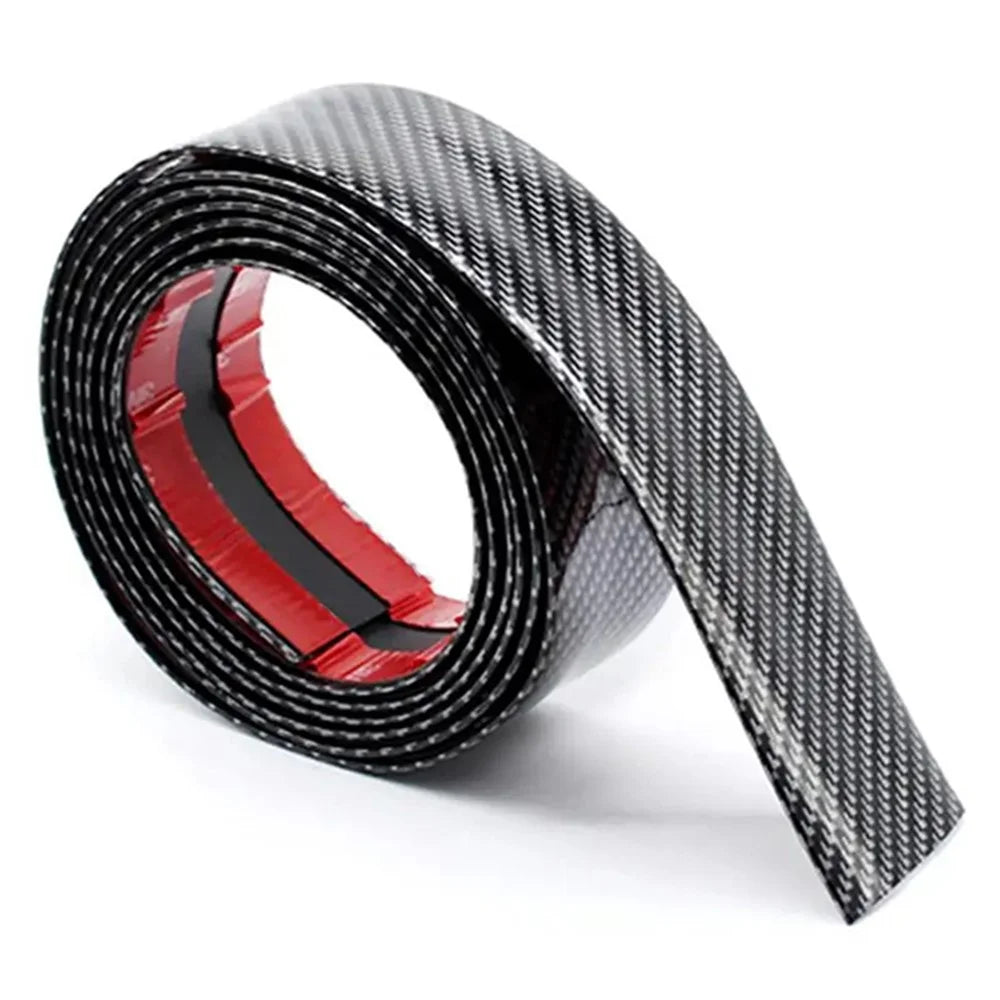 3.5cm Width Universal Car Wheel Eyebrow PVC Protector Strip Wheel Arch Fender Trim Strip, 1.5m - Carbon Fiber - 2