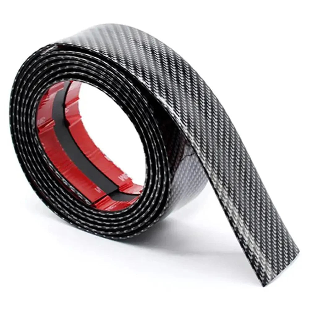 4.5cm Width Car Wheel Eyebrow Anti-Collision PVC Strip Wheel Arch Fender Trim Sticker, 1.5m - Carbon Fiber - 2