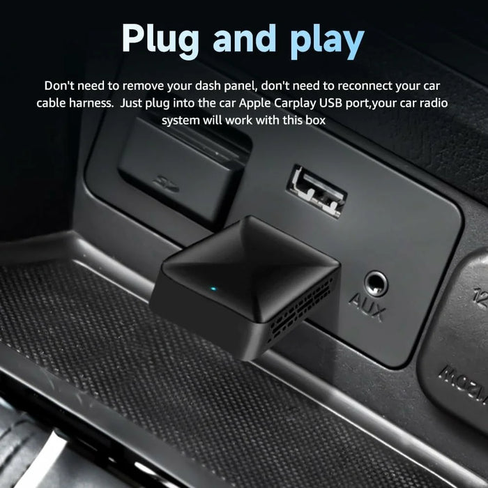 R5051 2 In 1 Android Auto CarPlay Adapter Bluetooth-Compatible / Wifi Smart Wireless USB Dongle with Type C Converter - 4