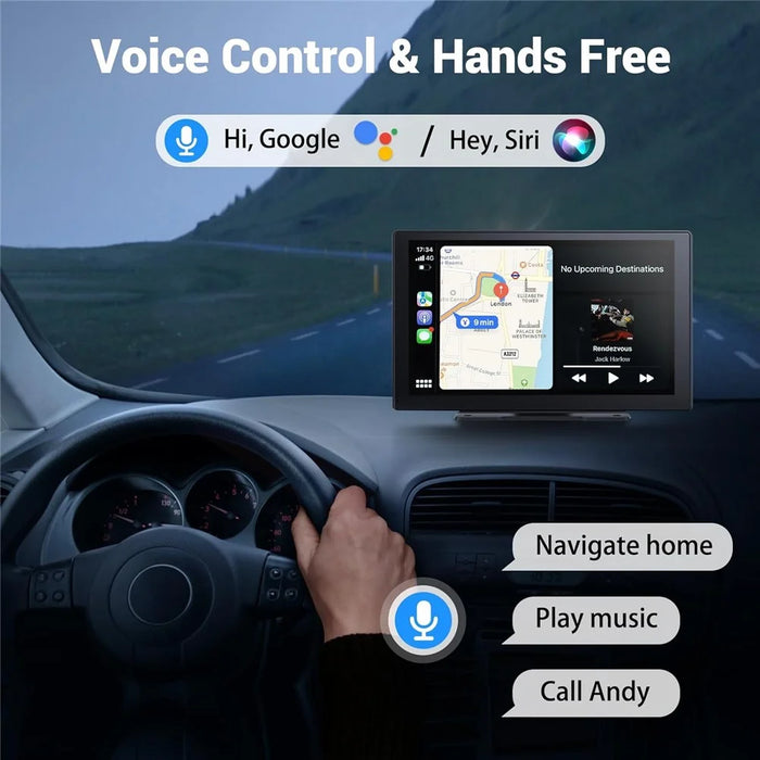 W519 9 Inch Wireless CarPlay Android Auto Screen Portable Car Stereo with GPS Navigation / AirPlay / Mirror Link - 4