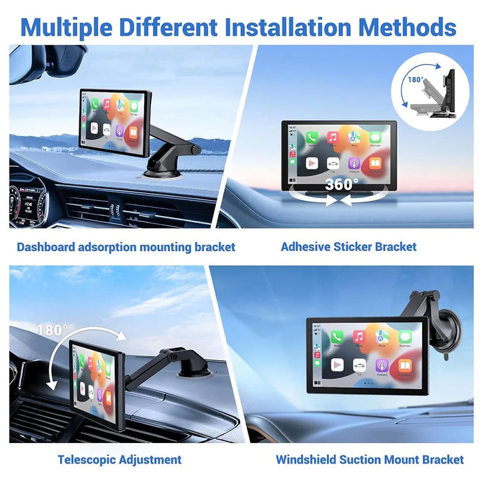 W519 9 Inch Wireless CarPlay Android Auto Screen Portable Car Stereo with GPS Navigation / AirPlay / Mirror Link - 7