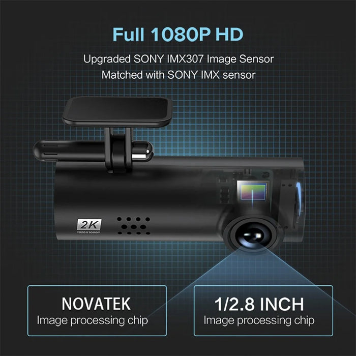 LF9pro 1080P FHD 130° Wide-Angle Mini Car Recorder Wifi Mini Car DVR - 5