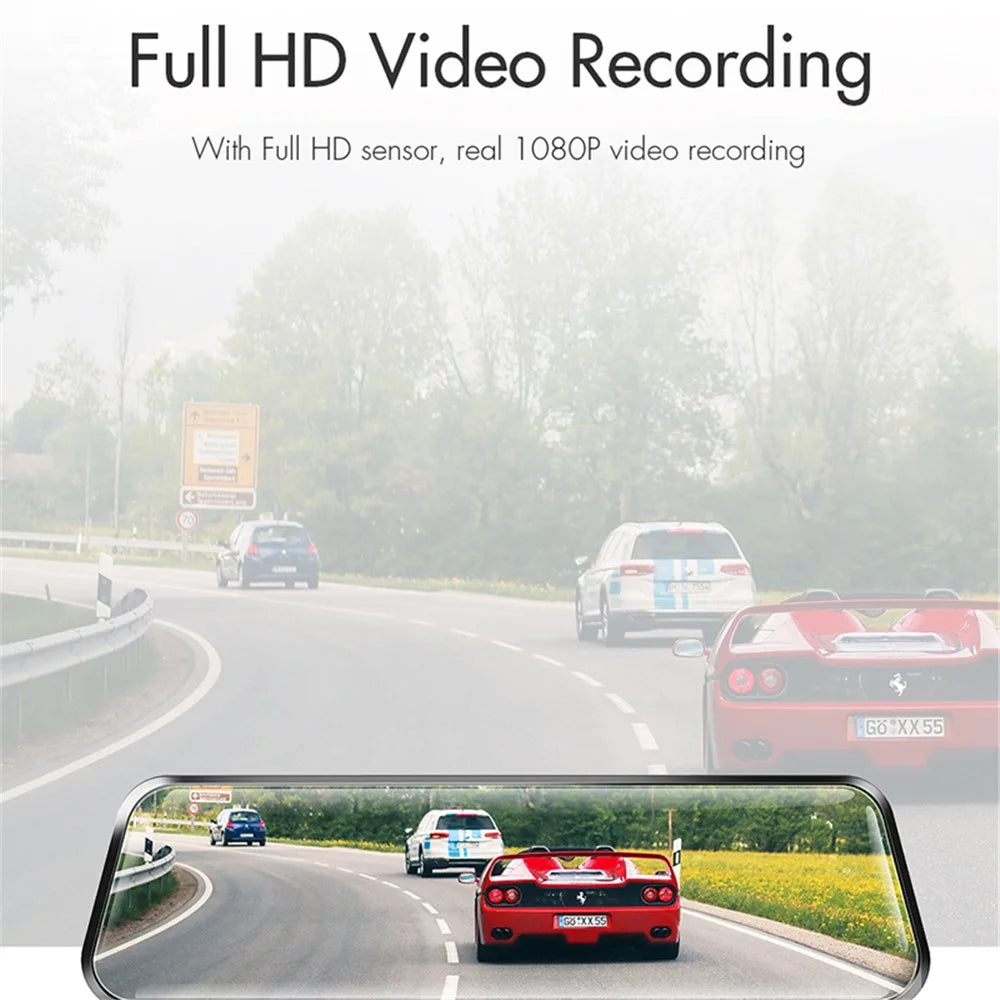 ANYTEK A46 Full HD 1080P Car DVR Dash Cam 9.66 inch Dual Camera Night Vision G-sensor Driving Recorder - 3