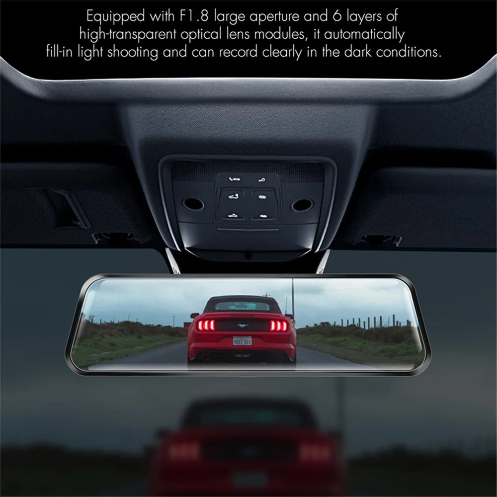 ANYTEK A46 Full HD 1080P Car DVR Dash Cam 9.66 inch Dual Camera Night Vision G-sensor Driving Recorder - 5