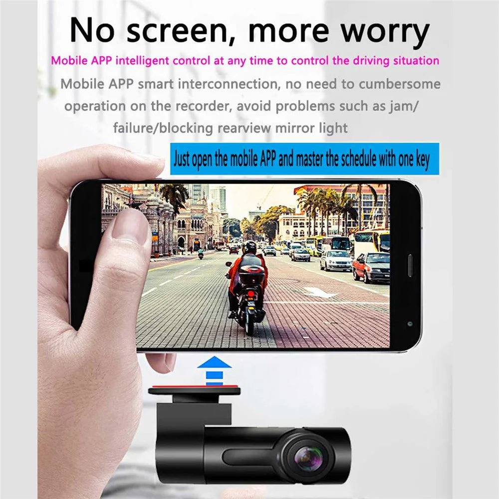 G10 1080P HD Car DVR Driving Recorder WiFi Video Recorder Dash Cam Night Vision Parking Monitor Camera - 6