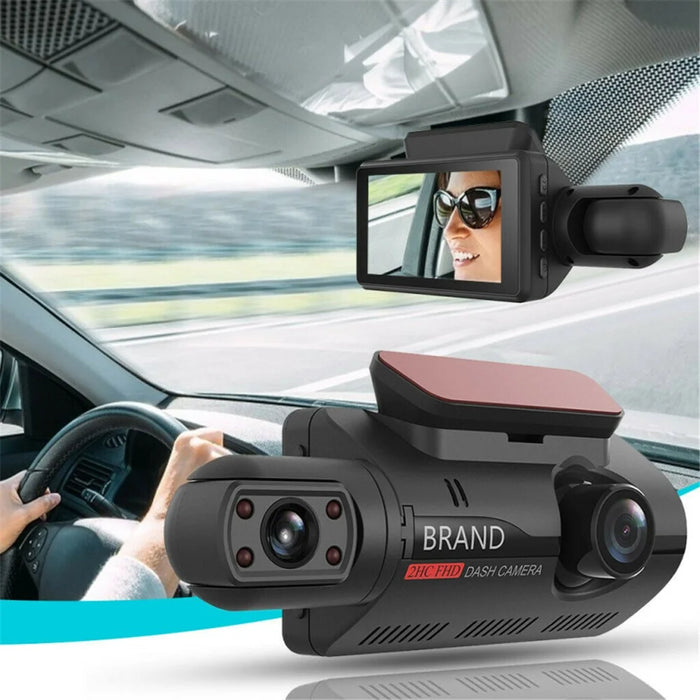 A68 3 inch 110 Degrees Car DVR 1080P HD Parking Monitoring Loop Recording Dash Cam Front Rear Dual Camera Driving Recorder - 6