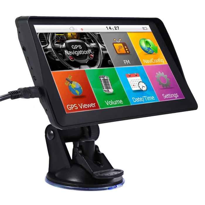 RH-G101 Car GPS Navigation 7 Inch Touch Screen GPS Navigator Truck Map GPS Navigator (128M+8G) - 1