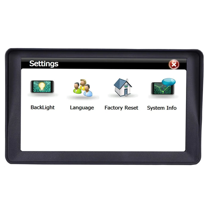RH-G101 Car GPS Navigation 7 Inch Touch Screen GPS Navigator Truck Map GPS Navigator (128M+8G) - 5