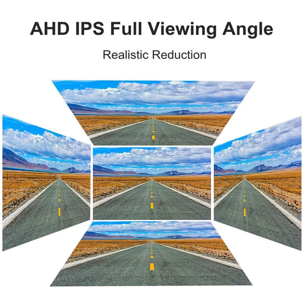 5" IPS AHD Screen Video Display Monitor Folding Rear View Camera Parking and Reverse System - AV Connector - 5