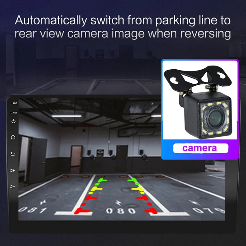 R-760A 10.1-inch Android GPS Navigator 1G+16GB HD IPS Screen Player + 12-Light Rear View Camera - 4