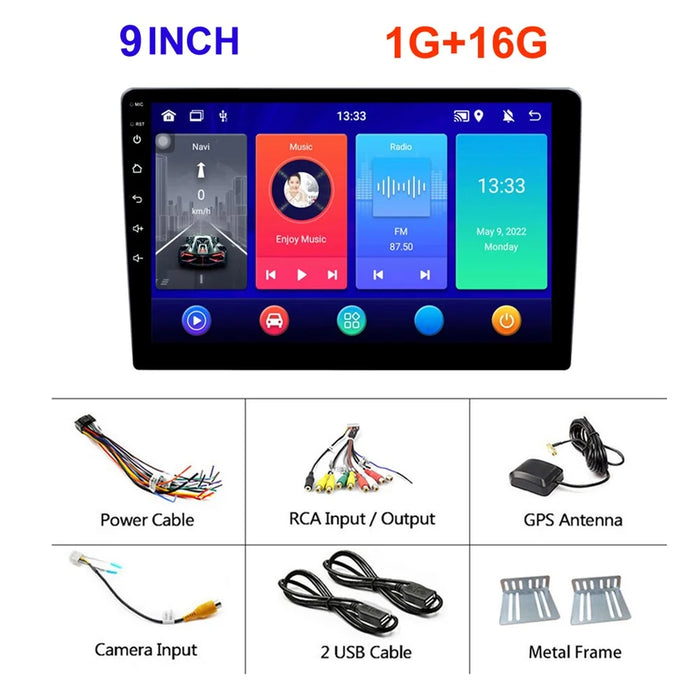 R-750 9-inch GPS Navigator 1G+16GB HD IPS Screen Android 11 Car Player Built-in FM Radio - 2