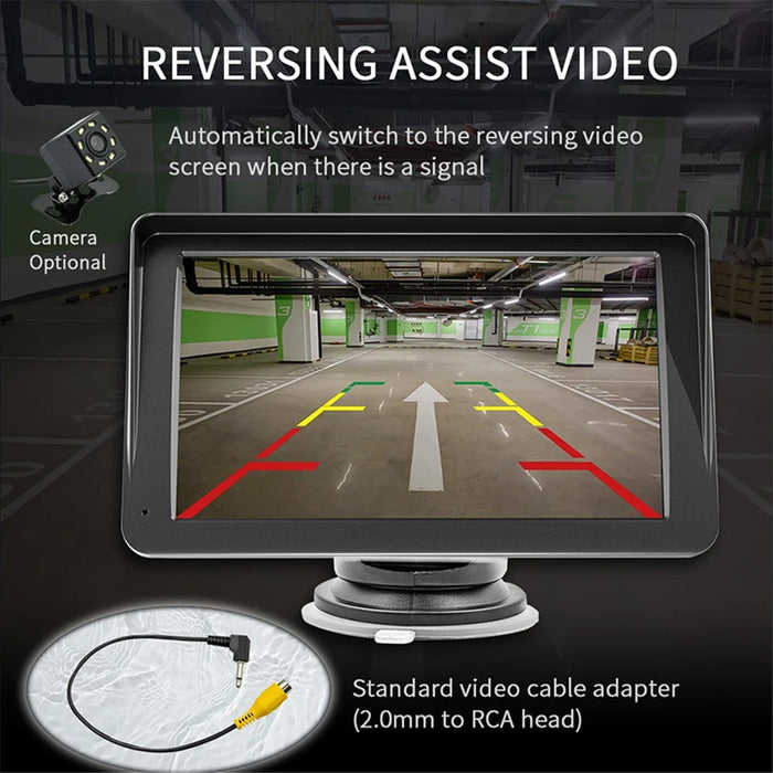 W505C 7" HD Touch Display Car Player with 8LED Camera 2.4G / 5G Dual Frequency FM Portable Car Player - 6