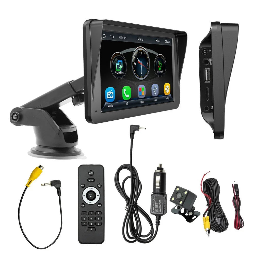 W505F 7.0-inch HD Touch Screen FM Car Player with 4LED Camera 2.4G / 5G Dual Frequency Portable RC CarPlayer - 1