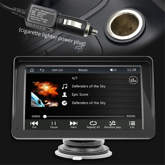 W505H 7-inch Bluetooth-compatible Car MP5 Player FM Radio Wireless CarPlay Reverse Image Display with 12 LED Camera - 5
