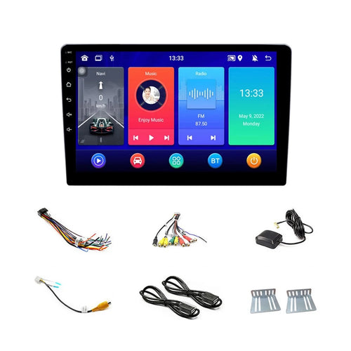 R-910A 10-inch IPS Screen Android 12 GPS Navigation Car Multimedia Player, 1GB+16GB - 1