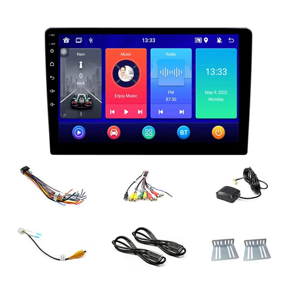 R-910C 10-inch Android 12 GPS Navigation FM Radio Car Multimedia Player, 1GB+32GB - 1