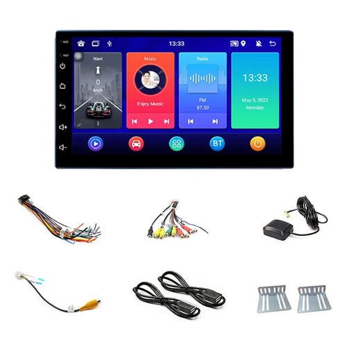 R-730E Android 12 Car GPS Navigation Player 2G+32GB 7 inch IPS 1080P Touch Screen Car Stereo - 1