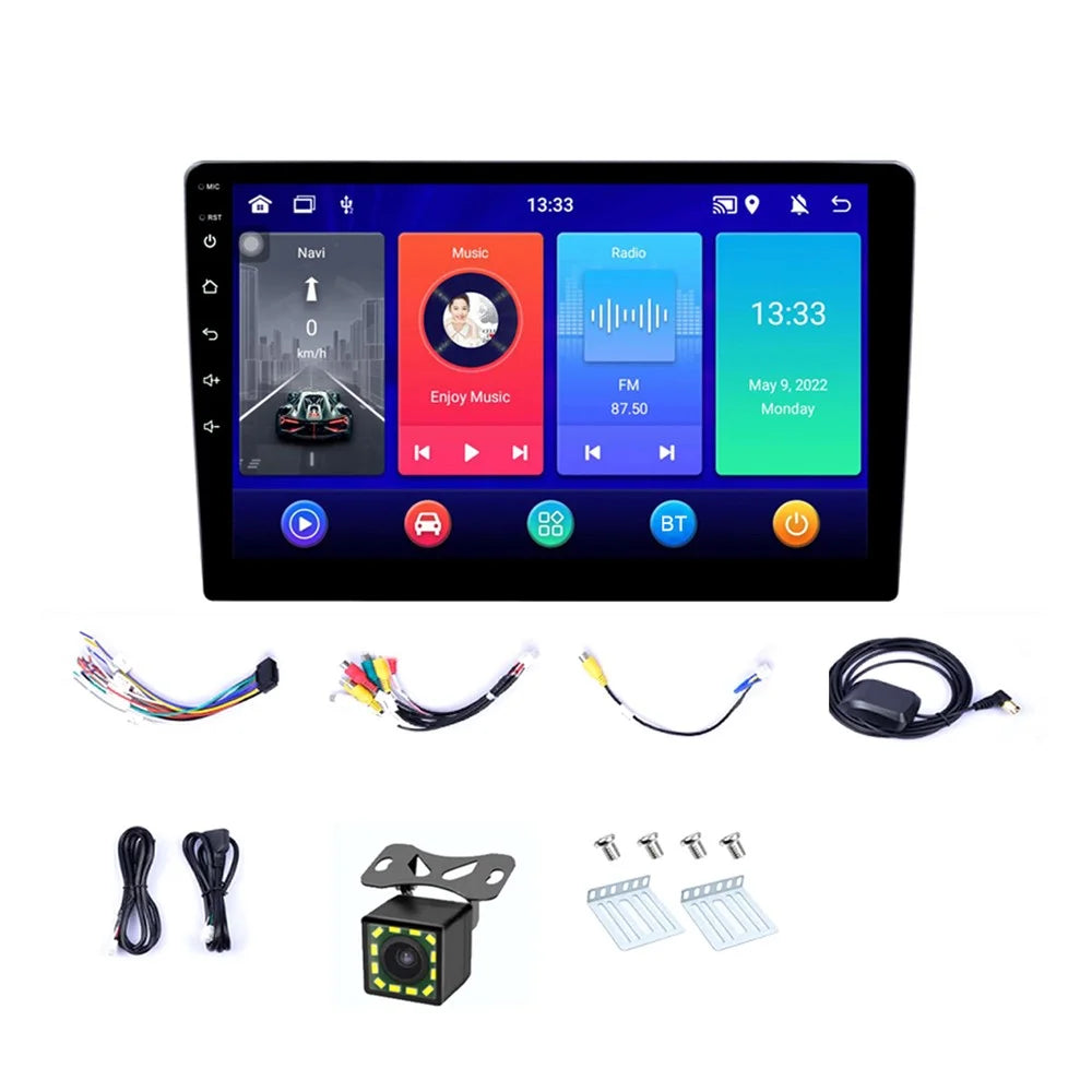 R-903D Android 12 Car GPS Stereo 1G+32GB 9 inch Car Radio with 12LED Backup Camera - 1