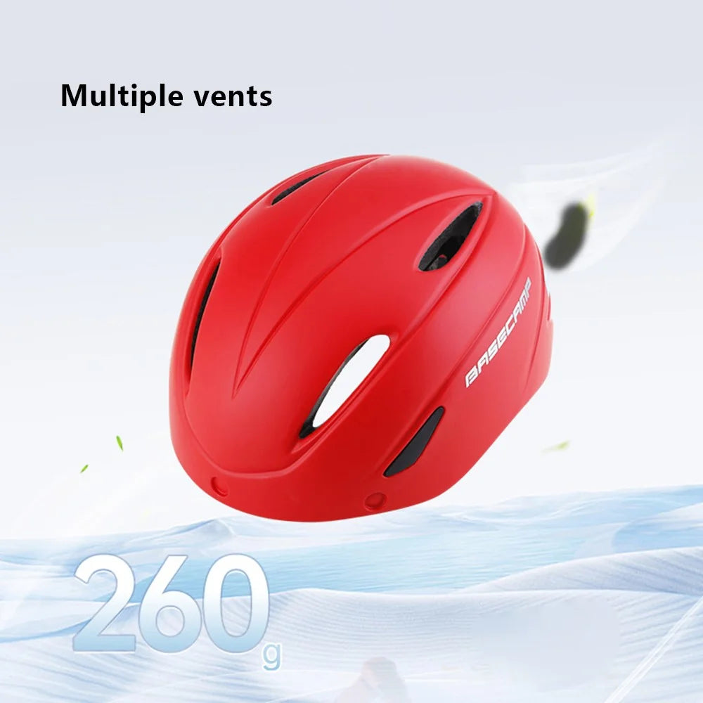 BACECAMP BC001 Cycling Safety Helmet with Integrated Goggles Motorcycle Helmet - Red - 2