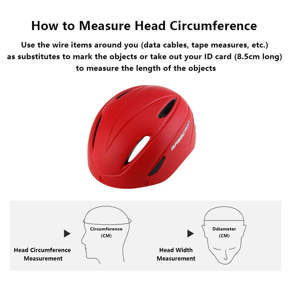 BACECAMP BC001 Cycling Safety Helmet with Integrated Goggles Motorcycle Helmet - Red - 3