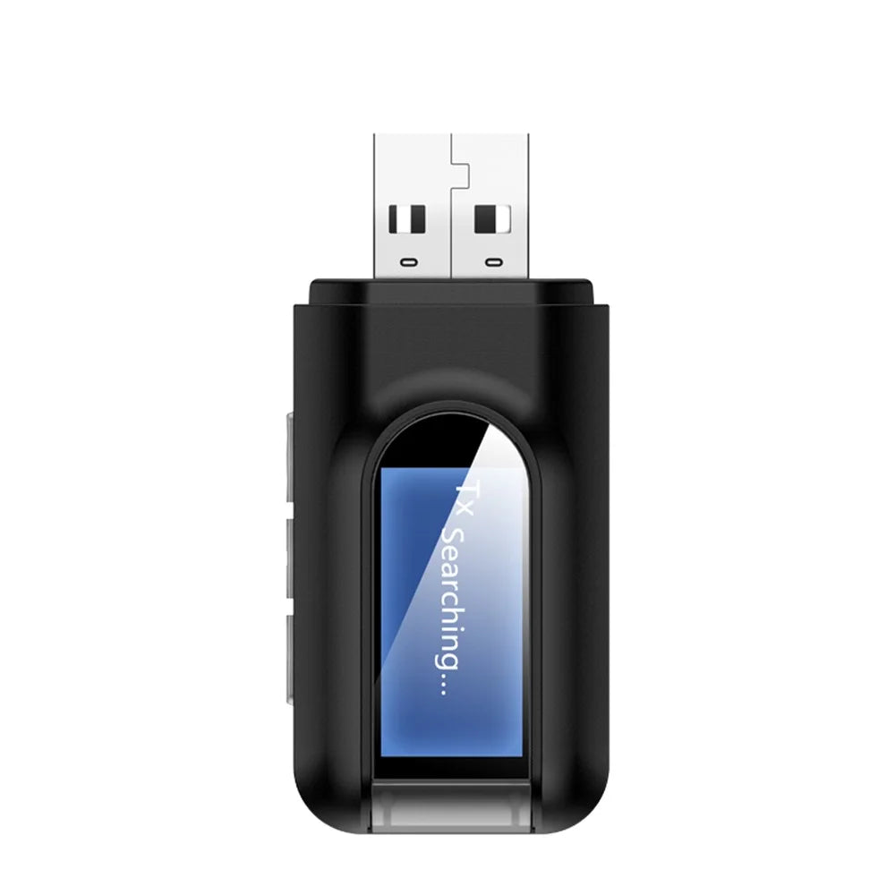 RT11 USB Audio Adapter 2-in-1 Bluetooth-compatible 5.0 Transmitter and Receiver with LCD Display - 3