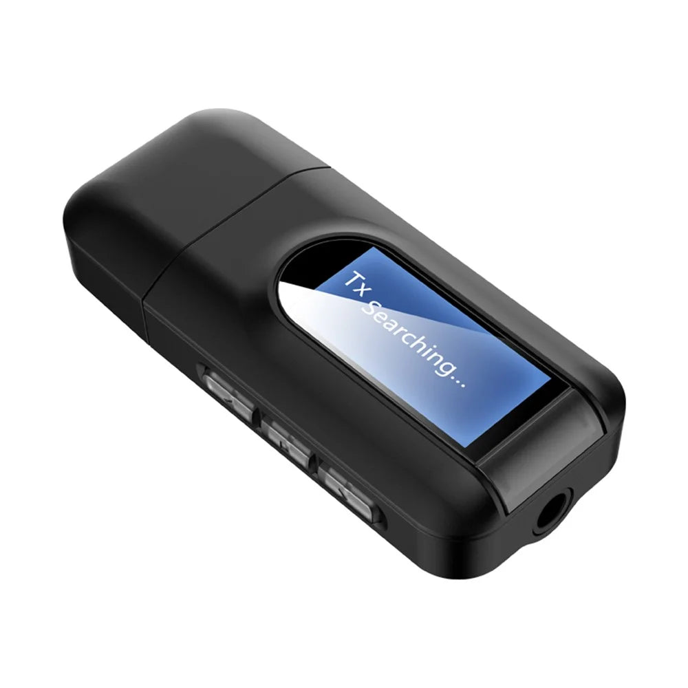 RT11 USB Audio Adapter 2-in-1 Bluetooth-compatible 5.0 Transmitter and Receiver with LCD Display - 4