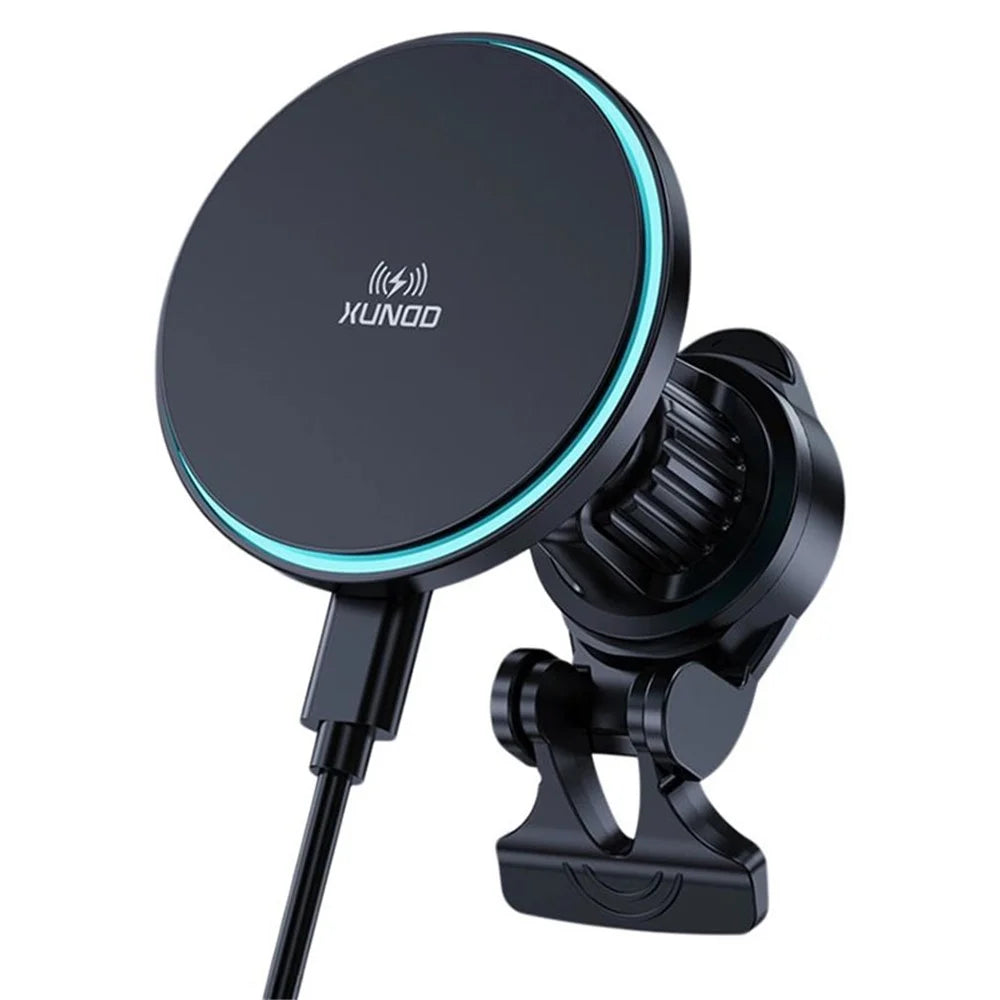 XUNDD XDCH-081 15W Magnetic Car Wireless Charging Phone Charger with Ambient Light - 1