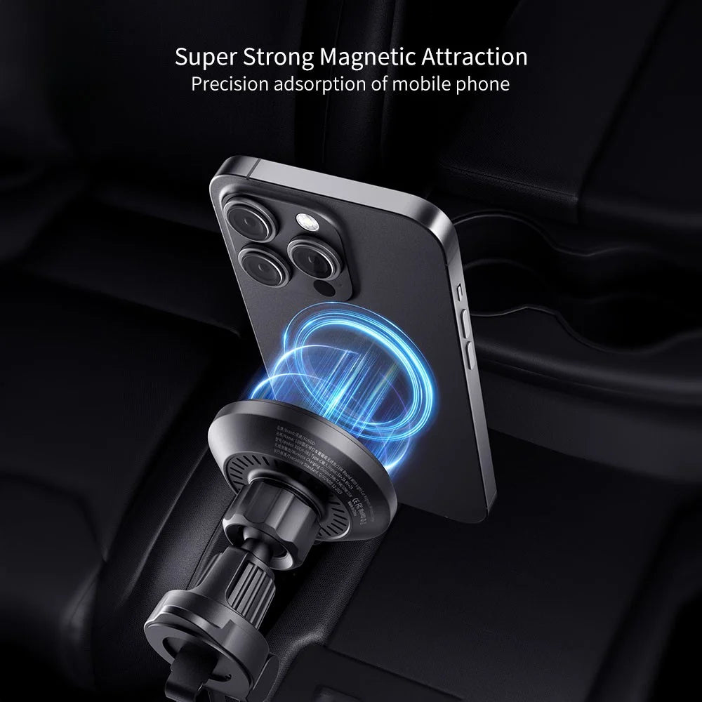 XUNDD XDCH-081 15W Magnetic Car Wireless Charging Phone Charger with Ambient Light - 4