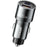 ESSAGER PD 45W Fast Charging Aluminum Alloy Type-C+Ip+USB-A 3-port Car Charger Adapter - Grey - 1