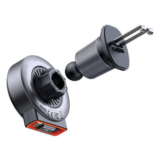 MCDODO CH-3000 Car Air Outlet 15W Magnetic Wireless Car Charger with Built-In Retractable Cable - 2