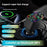 L5 Car Bluetooth-Compatible MP3 Player Hands Free Calling FM Transmitter Fast Charger with Retractable Type C + iP Cable - 3