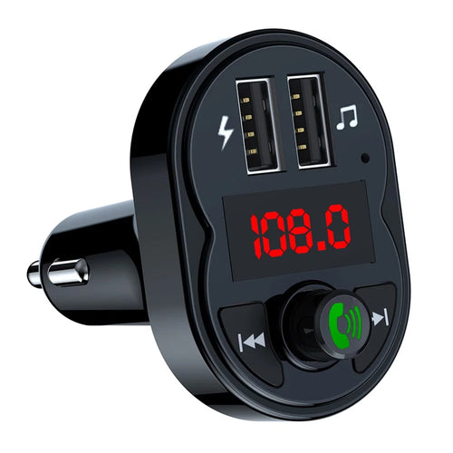 X1 3.1A USB Car Charger MP3 Player Bluetooth-Compatible Hands Free Calling FM Transmitter - 1