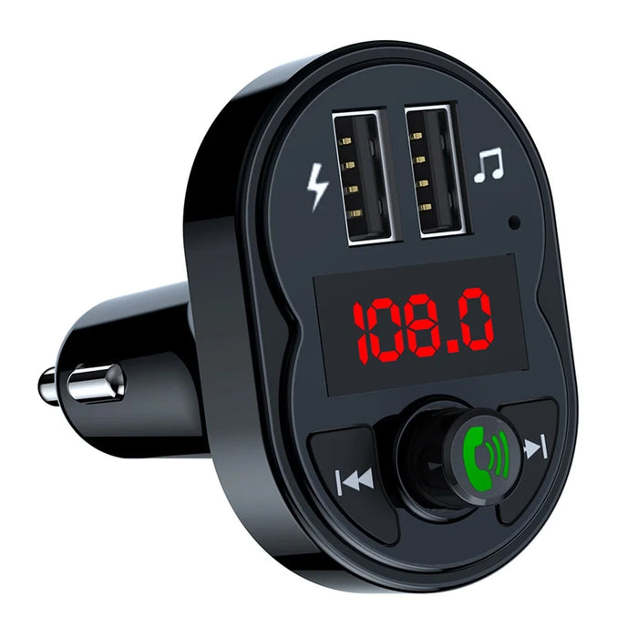 X1 3.1A USB Car Charger MP3 Player Bluetooth-Compatible Hands Free Calling FM Transmitter - 1