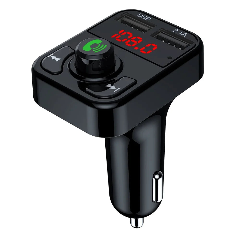 X3 Car FM Radio Bluetooth-Compatible Hands Free Calling MP3 Player Music Receiver with 3.1A USB Charging Port - 3