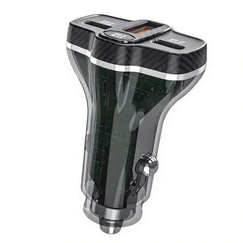 DUDAO R78 Car Charger 78W 3-Port QC3.0 USB-C PD 30W Super Fast Charging Cigarette Lighter Adapter for iPhone - 1