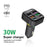 K35 Car Charger 3.1A QC3.0 Fast Charging Adapter Cigarette Lighter Charger USB Ports - 4