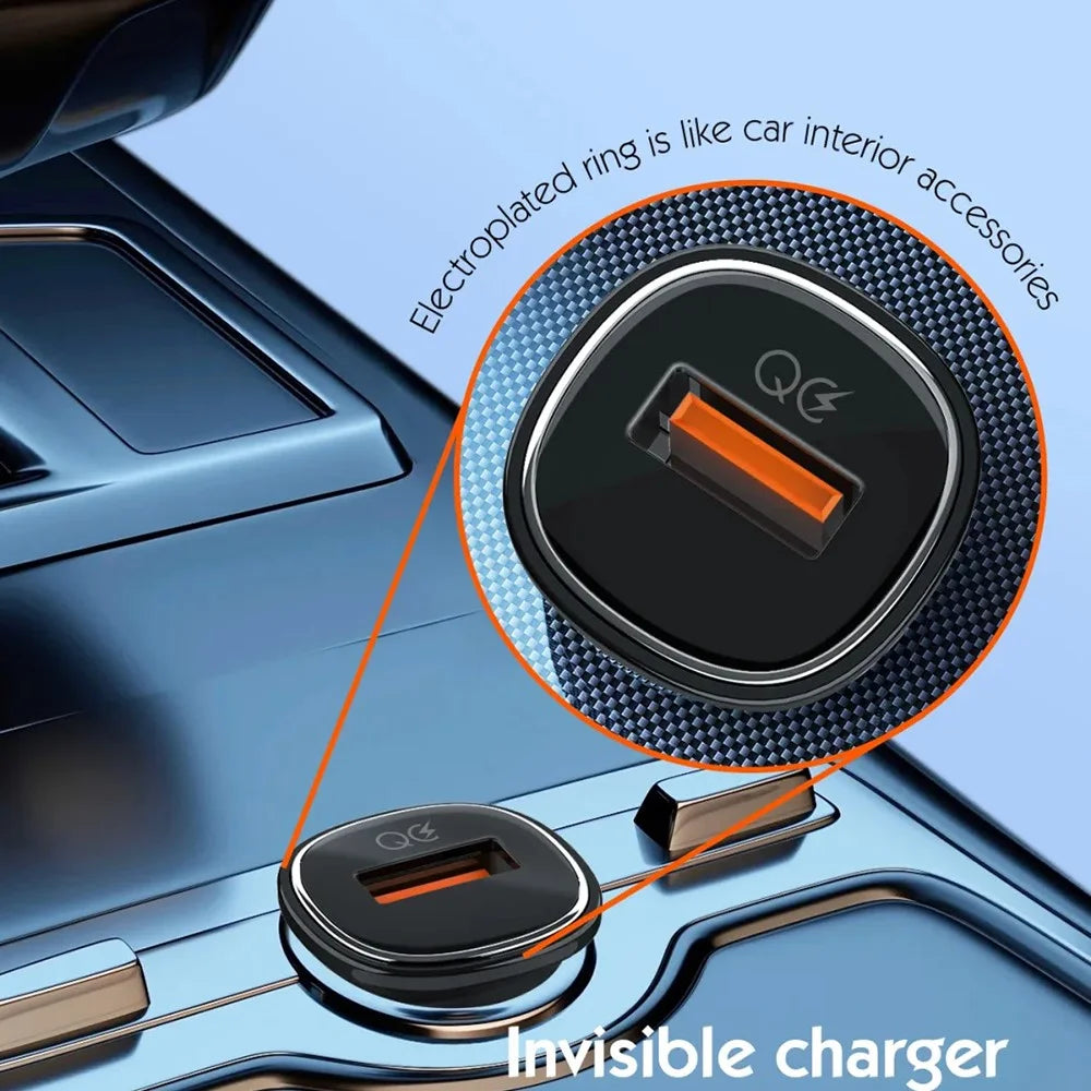 LDNIO C105 30W Car Charger Single Port USB-A QC3.0 Fast Charging Compact Mini Car Adapter for Phone - Black - 2