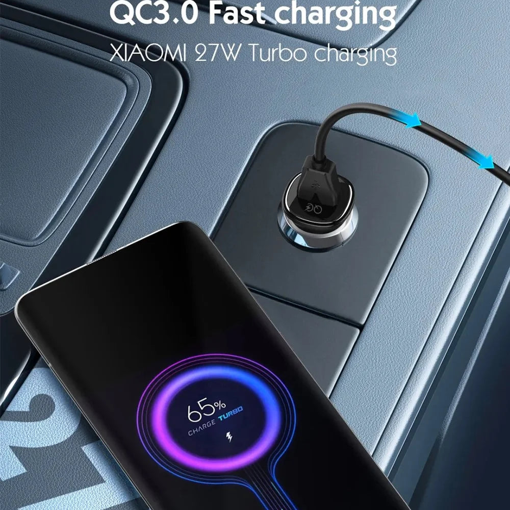 LDNIO C105 30W Car Charger Single Port USB-A QC3.0 Fast Charging Compact Mini Car Adapter for Phone - Black - 3