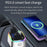 BC62 Car Bluetooth-compatible Charger Adapter FM Transmitter Hands-Free Call PD Fast Charging Car Charger with Atmosphere Light Voice Assistant - 4