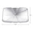 SBT-5024 Foldable 10 Skeletons Windshield Sun Shade UPF 50+ UV Rays Blocking Umbrella for Car Windshield - Large/B Style - 5