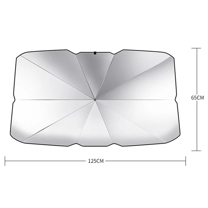 SBT-5024 Foldable Windshield Sun Shade UV Rays Blocking Umbrella for Car Windshield - Small/B Style - 5