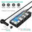 TR30 120W 4 USB Ports Car Charger 3 Cigarette Lighter Sockets Voltage Digital Display QC3.0 Charging Adapter with Independent Switch - 4
