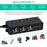 TR30 120W 4 USB Ports Car Charger 3 Cigarette Lighter Sockets Voltage Digital Display QC3.0 Charging Adapter with Independent Switch - 5