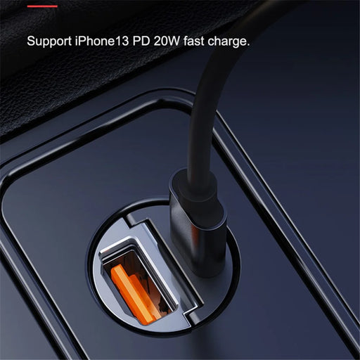 ROCK H15 Dual-Port Car Charger USB+Type C PD 30W Fast Charging Universal Phone Charger Station Cell Phone Automobile Charger - 2