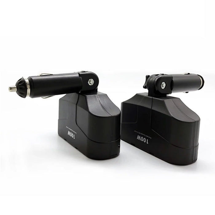 180-Degree Foldable Car Charger 3-Socket 2-Port USB Splitter Adapter Multi Socket Car Cigarette Lighter Power Outlet - 2