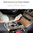 C15 Multifunctional Dual USB Port Cigarette Lighter Car Charger with Seat Gap Storage Box Seat Organizer Card Phone Holder - 5