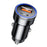 ESSAGER 54W USB+Type-C Phone Fast Charging Adapter ABS+Aluminum Alloy Mini Car Charger - Black - 1