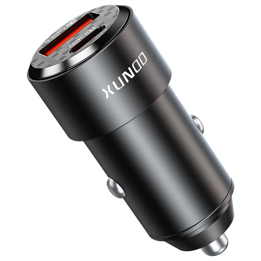 XUNDD XDCH-067 Type-C + USB Phone Fast Charging Adapter Aluminum Alloy Car Charger - 1